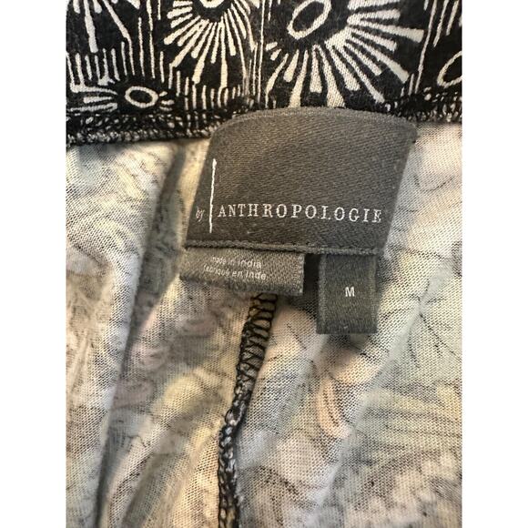 By Anthropologie Printed Pants Flare Leg Lounge Stretch Pull On Women's Medium - Picture 10 of 15